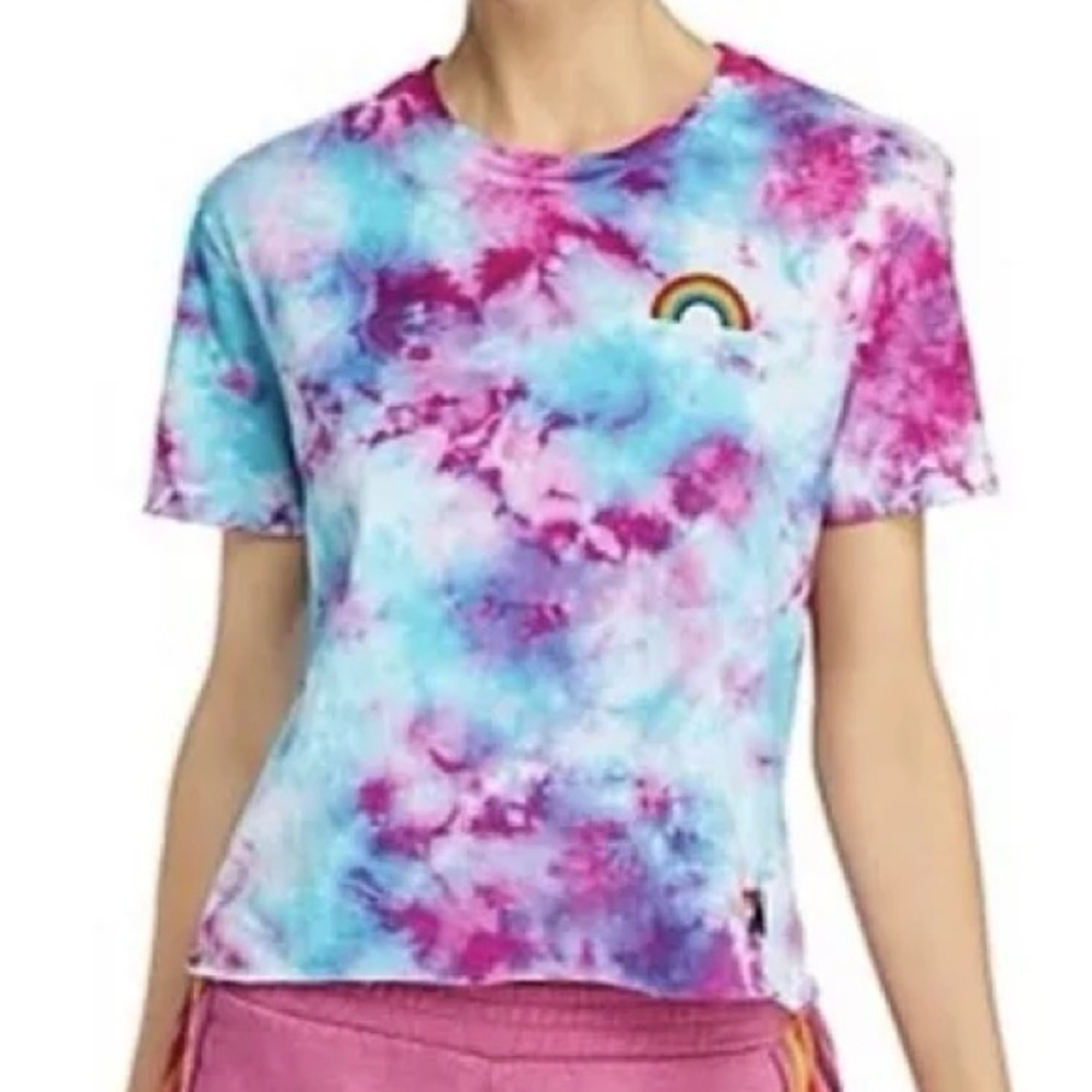 Aviator Nation Pink And Blue Tie-Dye Tee- Small